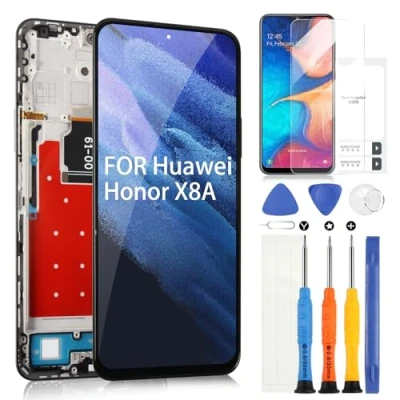 Abbildung von ARSSLY LCD Bildschirm für Huawei Honor X8a 2023 CRT LX1 LX2 LX3 Display, Digitizer Glas, Touchscreen Baugruppe mit Werkzeug (schwarz Rahmen, 6,7 Zoll)