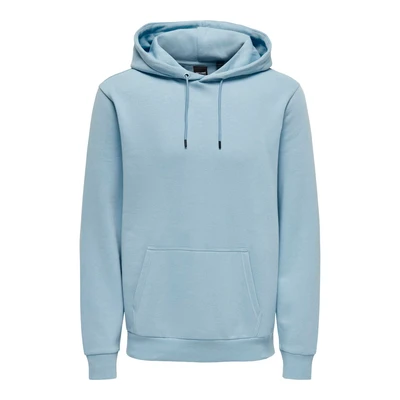 Abbildung von Only &amp; Sons Onsceres Kapuzenpullover, Herren, Größe: Large, Blau