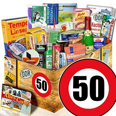 Abbildung von Ossi Paket/Geschenkset Spezialitäten / 50 Geburtstag/Geschenk Opa