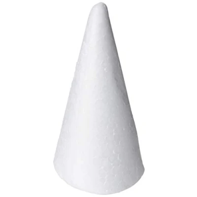 Abbildung von Creativ Kegel aus Styropor, 11 cm, weiß, 5 Stück, 543580