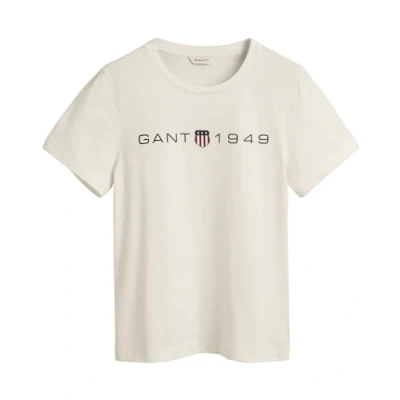 Abbildung von GANT Printed Graphic Tshirt print, Damen, Größe: XS, Eggshell