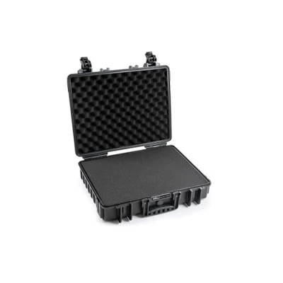 Abbildung von B&amp;W Transportkoffer Outdoor Typ 6040 Schwarz mit Würfelschaum wasserdicht nach IP67 Zertifizierung, staubdicht, bruchsicher und unverwüstlich