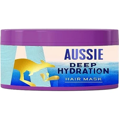 Abbildung von Aussie Deep Hydration Vegan Maske, intensive Feuchtigkeit, für sehr trockenes, dickes und lockiges Haar, mit Avocado , Jojoba Macadamianusöl, 450 ml