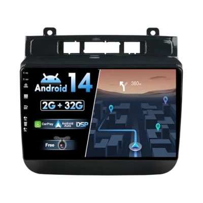Abbildung von JOYX Android 12 Autoradio Passt für VW Touareg FL NF (2011 2017) Kabellos Carplay + Auto Rückfahrkamera KOSTENLOS [2G+32G] IPS 9 Zoll 2 Din DAB Lenkradsteuerung 4G WiFi BT Fast Boot