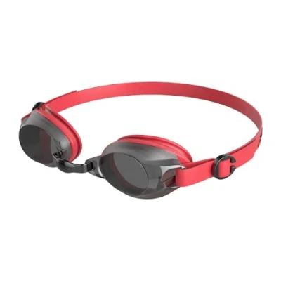 Abbildung von Speedo Unisex Erwachsene Jet Schwimmbrille, Lava Rot/Smoke, Einheitsgröße