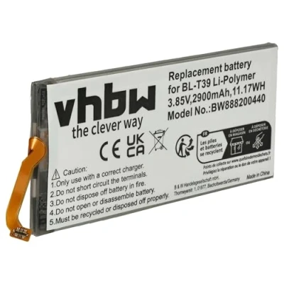 Abbildung von vhbw Akku kompatibel mit LG G7+ ThinQ Dual SIM TD LTE, G710EM, G710N, G710VMX Handy Smartphone Telefon (2900mAh, 3,85V, Li Polymer)