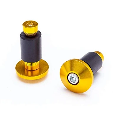 Abbildung von Motorrad Lenkergewichte CNC Aluminium Für 22mm 7/8&quot; Lenker Gold