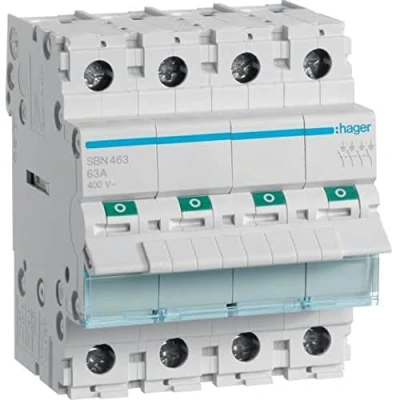 Abbildung von Hager SB Schalter Modular 4 polig 63 A