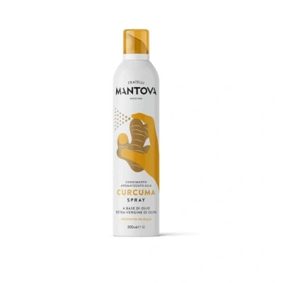Abbildung von SPRAYLEGGERO Natives Olivenöl Extra Aromatisiert mit Kurkuma 200 ml durch die Praktische Sprühflasche Können Sie bis zu 90 % des Öls Einsparen