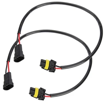 Abbildung von Adapter Konverterkabel 2 tlg H11 9006 Netzteilkabel Scheinwerfer Nebelscheinwerfer Stecker Kabelbuchsen