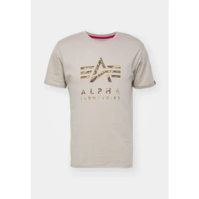 Abbildung von Alpha Industries CAMO PP T Tshirt print, Herren, Größe: Medium, Vintage sand