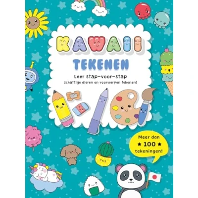 Abbildung von Kawaii tekenen: Leer stap voor schattige dieren en voorwerpen tekenen!