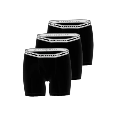 Abbildung von Baldessarini BOXERSHORTS, 3ER PACK CYCLISTS, LOGO Panties, Herren, Größe: Large, Schwarz