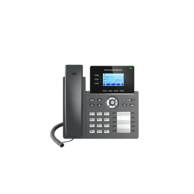 Abbildung von Grandstream Networks GRP2604, IP Telefon, Schwarz, Kabelgebundenes Mobilteil, 3 Zeilen, 2000 Eintragungen, LCD