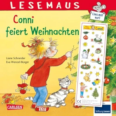Abbildung von LESEMAUS 58: Conni feiert Weihnachten: Bilderbuchgeschichte für Kinder ab 3 mit tollen Weihnachtsstickern (58)