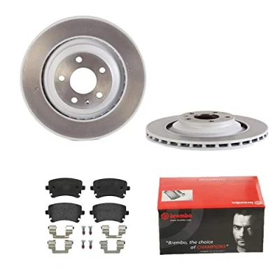Abbildung von BREMBO BREMSSCHEIBEN COATED Ø330mm + BREMSBELÄGE HINTEN FÜR AUDI A6 AVANT