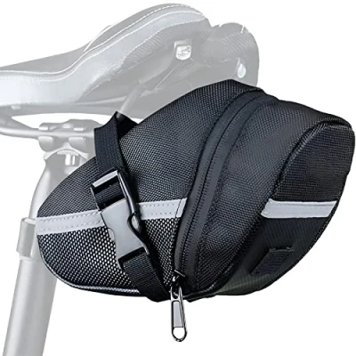 Abbildung von Retoo Fahrrad Satteltasche, Fahrradsitz Tasche für MTB, Rennrad, e Bike mit Klett Befestigung, Rahmentasche, Zubehör, Fahrradkoffer, Fahrradsatteltaschen, Satteltaschen, Sitztaschen