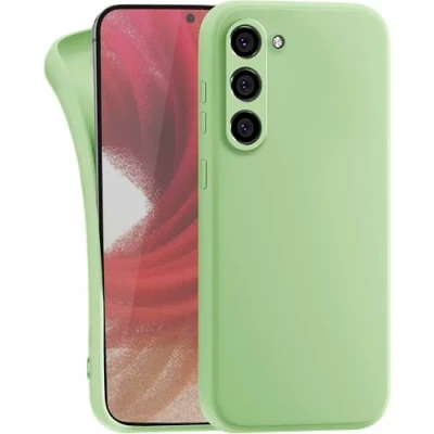 Abbildung von MyGadget Hülle für Samsung Galaxy S23 robuste Silikon Schutzhülle TPU Case Slim Silikonhülle Back Cover Kratzfest Handyhülle Matt Grün