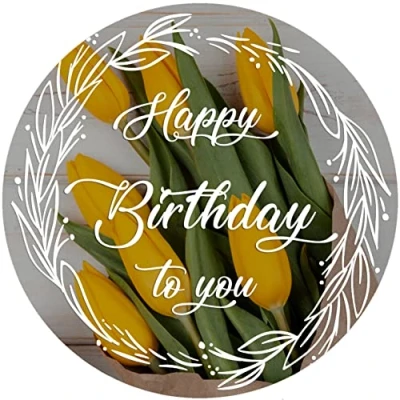 Abbildung von Fondant Tortenaufleger Tortenbild Geburtstag Happy Birthday K 85
