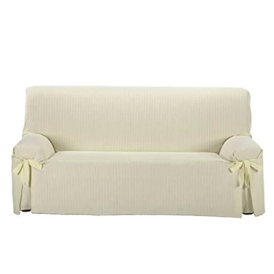 Abbildung von Martina Home Milan Sofabezug, gestreift, Beige, 3 Plätze