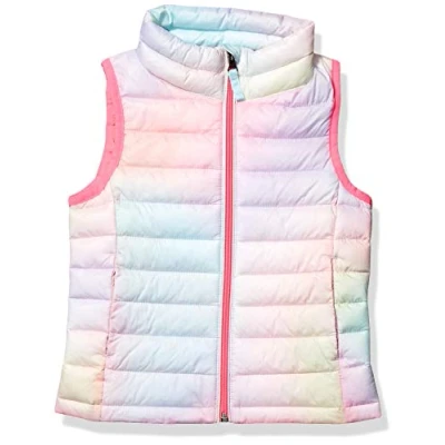 Abbildung von Amazon Essentials Mädchen Leichte, Wasserbeständige Pufferweste, Verstaubar, Rosa Schatteneffekt, 9 Jahre