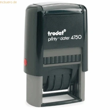 Abbildung von Trodat Textstempel Gebucht 4750 40x23mm
