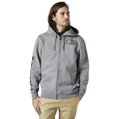 Abbildung von Fox Racing Kapuzenjacke Kawasaki, Graphitgrau Meliert