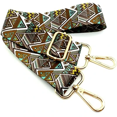 Abbildung von Verstellbarer Schultergurt für Taschen Lila, Taschengurte zum Wechseln, Taschengurt Breit mit Karabiner Gold, 80 130 cm Tragegurt Tasche Damen Schultertaschen, Moderne Handtasche, 3.8cm, 03