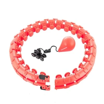 Abbildung von InnovaGoods® Verstellbarer, intelligenter Fitness Hoop Fittehoop, innovativ und effektiv, zählt Umdrehungen Kalorien, 24 abnehmbare Teile, 1,2 kg Gewicht, enthält Übungsführer.