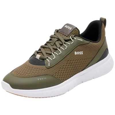 Abbildung von BOSS TTNM Light Sneaker low, Herren, Größe: 43, Dark green Schuhe
