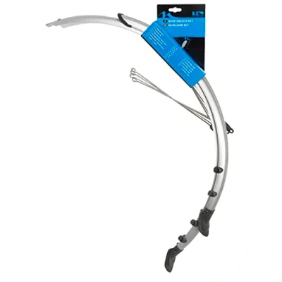 Abbildung von M Wave Unisex Erwachsene Ms28 Schutzblech Set Silber 28&quot; Breite 45 Mm, Silber, 28 Mm EU
