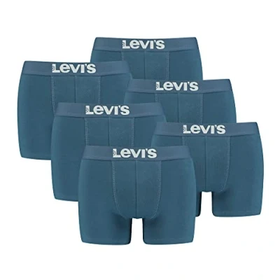 Abbildung von Levi&#039;s Herren Solid Basic Boxers Boxer Shorts, Indigo, M