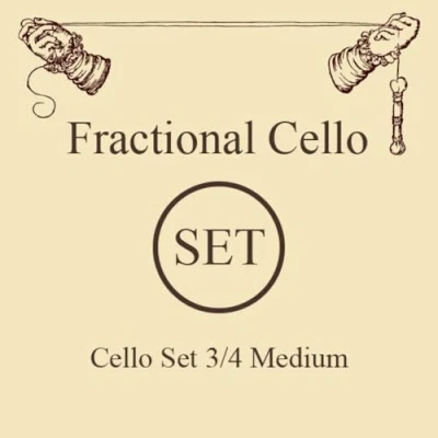 Abbildung von Larsen Cello Saiten Original Fractional kleine Größen Satz 3/4 Medium