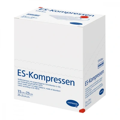 Abbildung von Es kompressen steril 7,5x7,5 cm 8fach