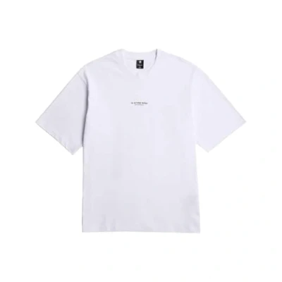 Abbildung von G Star Center Chest LOGO Loose Tshirt basic, Herren, Größe: Large, White