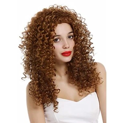 Abbildung von WIG ME UP VK 35 27 Perücke Damen lang Lockenpracht extrem lockig voluminös Locken Blond Rotblond