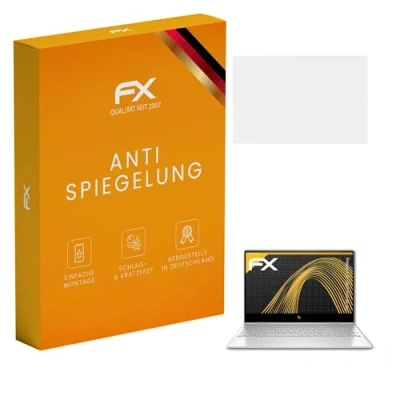 Abbildung von atFoliX Panzerfolie kompatibel mit HP Envy x360 15 dr0006ng Schutzfolie, entspiegelnde und stoßdämpfende FX Folie (2X)