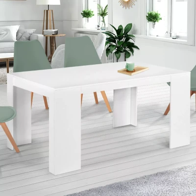 Abbildung von IDMarket Konsolentisch, ausziehbar, Orlando, 6 Personen, 140 cm, Holz, Weiß