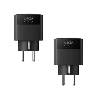 Abbildung von Anker SOLIX Smart Plug für Balkonkraftwerk, Solarbank 2 Serie, WLAN, Bluetooth, Präzise Stromlasterkennung, Spart Stromkosten, Plug&amp;Play, Fernbedienung, 2500W Max Last, Solarenergie zuhause, 2er Pack