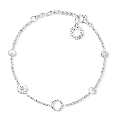 Abbildung von Thomas Sabo Damen Charm Armband Perlen 925er Sterlingsilber X0273 167 14 L19v