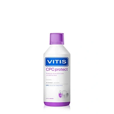 Abbildung von VITIS CPC Protect Mundwasser 0,07% Cetylpyridiniumchlorid Minzgeschmack 500ml