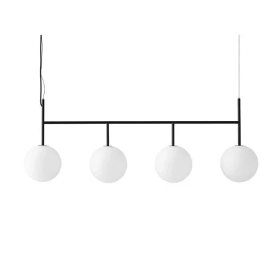Abbildung von Audo TR Bulb LED Pendel 4fl schwarz/opal matt