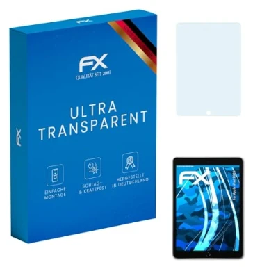 Abbildung von atFoliX Schutzfolie kompatibel mit Apple iPad 2020 Folie, ultraklare FX Displayschutzfolie (2X)