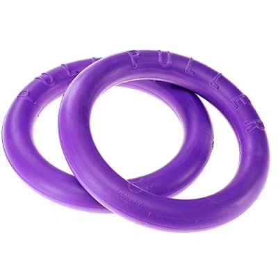Abbildung von Ferplast Hunde Spielzeug, Hundetraining Ring zum Kauen, Laufen, Springen, Schießen, Ungiftig, Schwimmend, Puller Standard, Hundespielzeug für mittelgroße und große Hunde, Set mit 2 Fitness Ringen