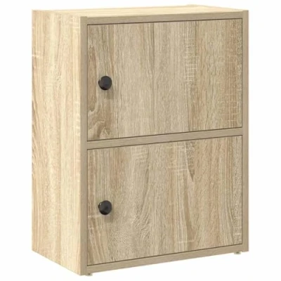 Abbildung von vidaXL Bücherregal Sonoma Eiche 40x24x52 cm Holzwerkstoff, Bücherschrank, Lagerregal, Regal, Lagerschrank, Schrank, Aufbewahrungsschrank