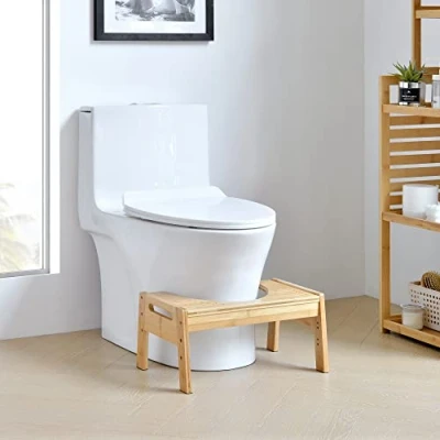 Abbildung von en.casa Badhocker, »Kalajoki« Toilettenhocker WC Tritthocker Bambus
