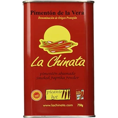 Abbildung von Paprikapulver Pimenton de la Vera D.O.P, geräuchert, scharf, Chinata, 750g
