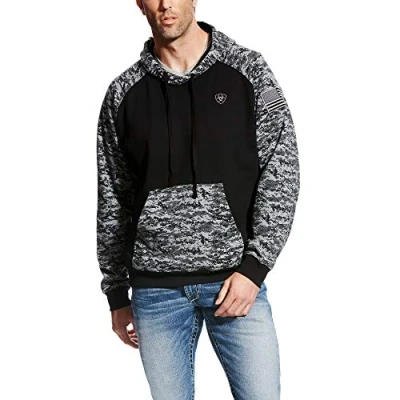 Abbildung von ARIAT Herren Hoodie Sweatshirt, Patriot Black Digi Camo, XL