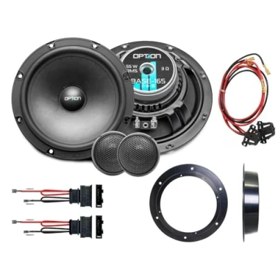 Abbildung von Option Lautsprecher 16,5cm kompatibel mit VW Sharan (Typ 7N) Plug &amp; Play 2 Wege Kompo
