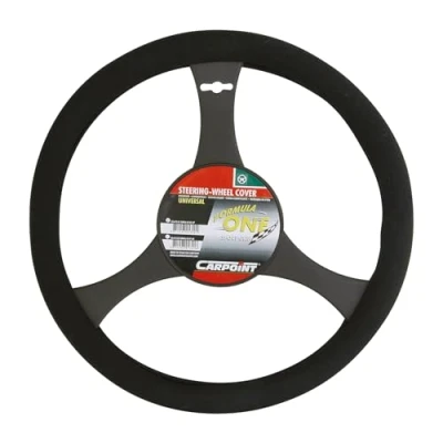 Abbildung von CARPOINT 2561501 Lenkradbezug schwarz 35 Polyester